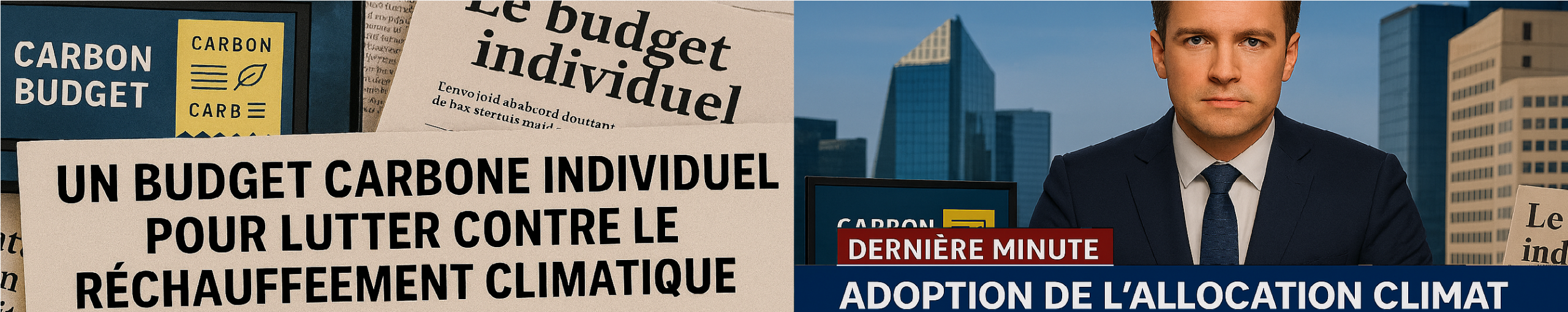 Allocation Climat Budget carbone individuel dans les médias